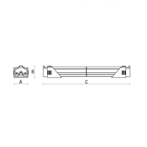 Freshline 560mm transparent Nabiał, 24V, 9W SLI039001D SPECTRUM LED