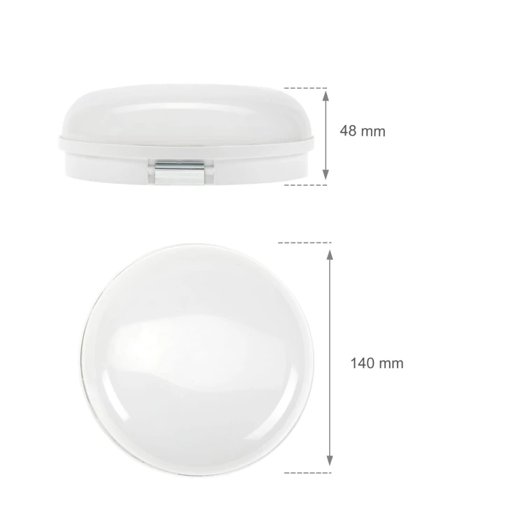 TECHNIC Lampa kanałowa 8W NW 230V 120st IP54 IK10 140x48mm białe Biały okrągłe okrągła SLI041045NW_PW SPECTRUM LED