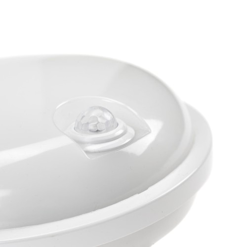 TECHNIC Lampa kanałowa 20W NW 230V 120st IP54 IK07 220x60mm białe Biały okrągłe okrągła czujnik ruchu PIR SLI041047NW_PW SPECTRUM LED
