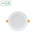 DURE 3 Downlight 12W CW 230V 110st IP54 IK06 145x34 białe Biały okrągłe okrągła Zasilacz zintegrowany SLI043007CW_PW SPECTRUM LED