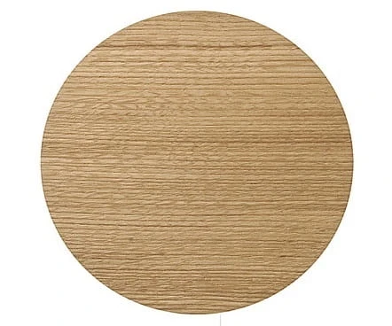 Lampa ścienna Kinkiet Industrialny Loft MINIMAL I 9377 NOWODVORSKI Lighting G9 okrąg drewniany 20cm z włącznikiem nowoczesna oprawa oświetleniowa drewno sklejka dębowy OAK pojedynczy Inspiracje Premium