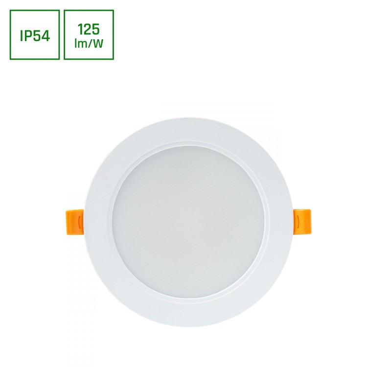 DURE 3 Downlight 12W NW 230V 110st IP54 IK06 145x34 białe Biały okrągłe okrągła Zasilacz zintegrowany SLI043007NW_PW SPECTRUM LED