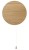 Lampa ścienna Kinkiet Industrialny Loft MINIMAL I 9377 NOWODVORSKI Lighting G9 okrąg drewniany 20cm z włącznikiem nowoczesna oprawa oświetleniowa drewno sklejka dębowy OAK pojedynczy Inspiracje Premium