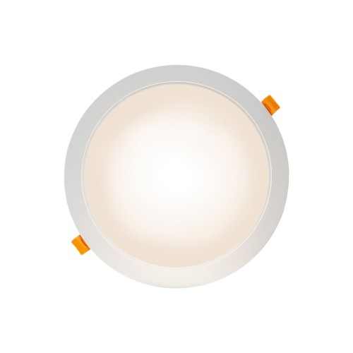 DURE 3 Downlight 24W WW 230V 110st IP54 IK06 220x34 białe Biały okrągłe okrągła Zasilacz zintegrowany SLI043009WW_PW SPECTRUM LED