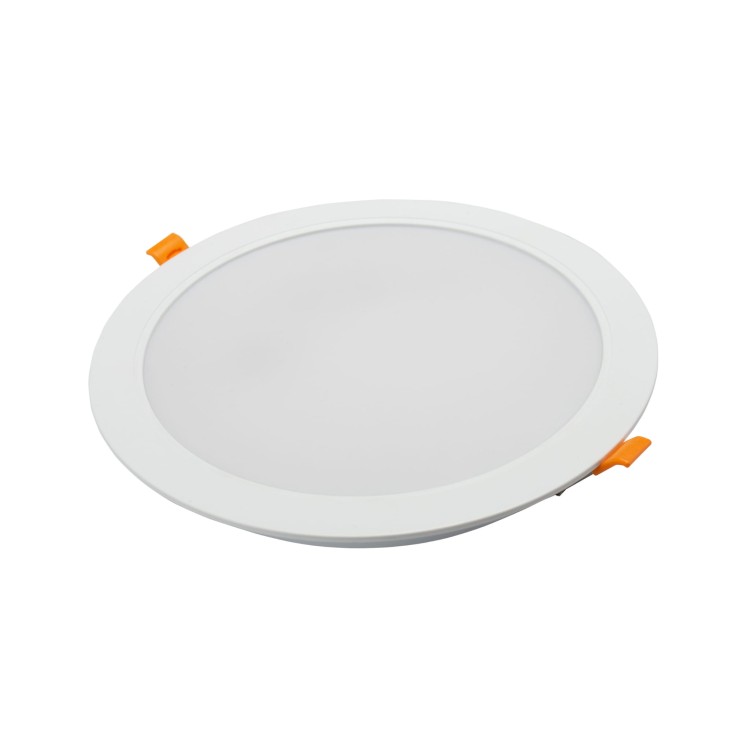 DURE 3 Downlight 24W WW 230V 110st IP54 IK06 220x34 białe Biały okrągłe okrągła Zasilacz zintegrowany SLI043009WW_PW SPECTRUM LED