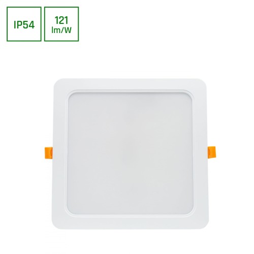 DURE 3 Downlight 24W NW 230V 110st IP54 IK06 220x220x34 Biały Kwadratowa Zasilacz zintegrowany SLI043012NW_PW SPECTRUM LED