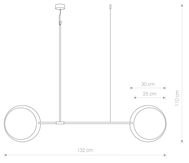 Lampa sufitowa wisząca Industrialna Loft MINIMAL II zwis 9375 NOWODVORSKI Lighting E27 x2 oświetleniowa żyrandol nowoczesna metal drewno sklejka dębowy OAK podwójna Inspiracje Premium
