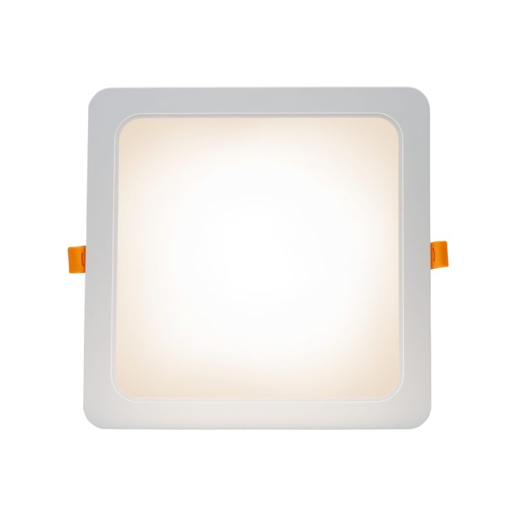 DURE 3 Downlight 24W WW 230V 110st IP54 IK06 220x220x34 Biały Kwadratowa Zasilacz zintegrowany SLI043012WW_PW SPECTRUM LED
