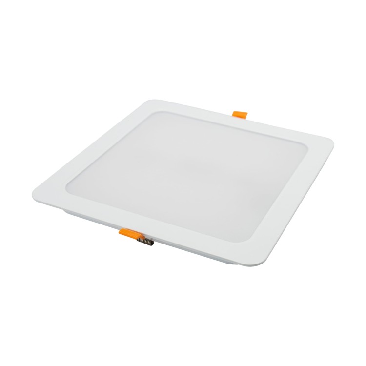 DURE 3 Downlight 24W WW 230V 110st IP54 IK06 220x220x34 Biały Kwadratowa Zasilacz zintegrowany SLI043012WW_PW SPECTRUM LED