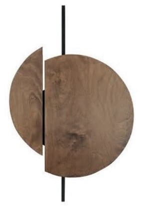 Lampa ścienna Kinkiet Industrialny Loft SUNSET C 7654 NOWODVORSKI Lighting GX53 x2 okrąg drewniany nowoczesna oprawa oświetleniowa metal drewno sklejka podwójny Inspiracje Premium