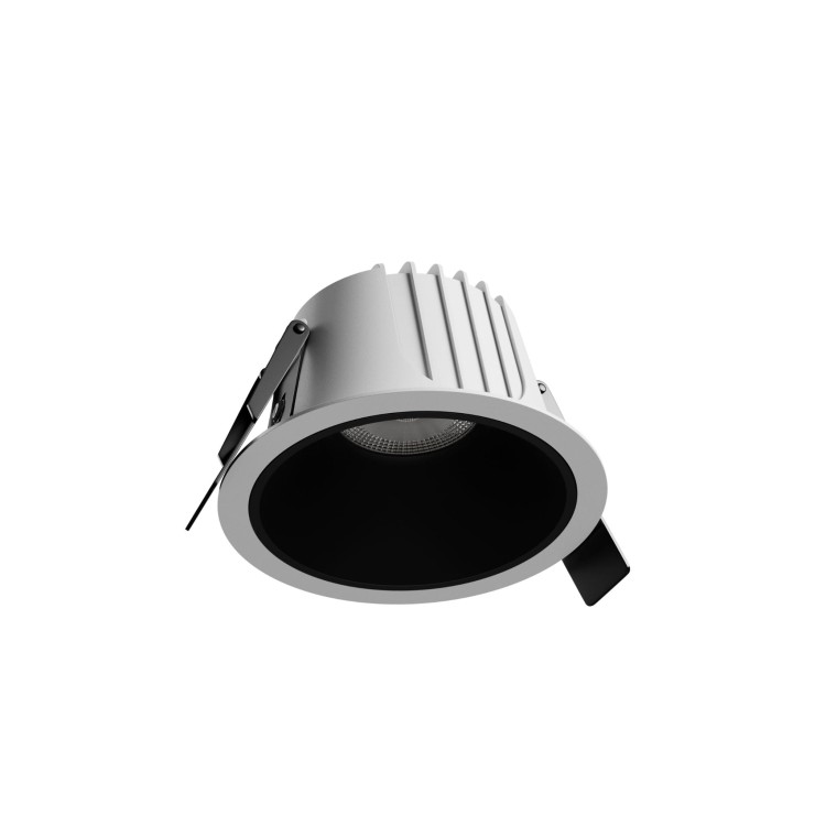 Oprawa sufitowa ORBITO Downlight 10W NW 230V 40st IP44 Ra90 UGR<19 97X65MM Biały/Czarny Mat okrągła 5 Lat Gwarancji SLI043018NW_PW SPECTRUM LED
