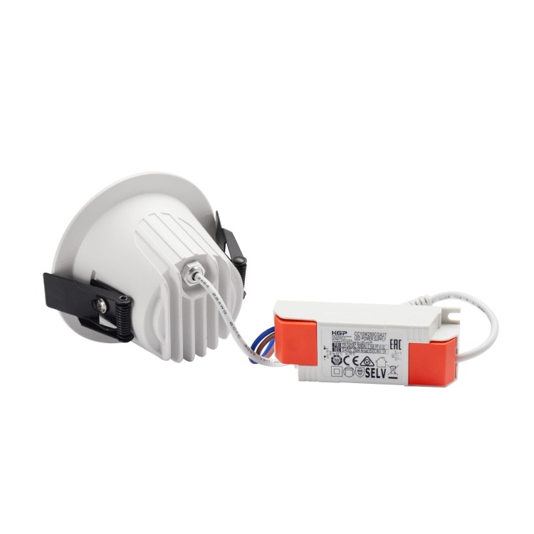 Oprawa sufitowa ORBITO Downlight 10W NW 230V 40st IP44 Ra90 UGR<19 97X65MM Biały/Czarny Mat okrągła 5 Lat Gwarancji SLI043018NW_PW SPECTRUM LED