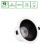 Oprawa sufitowa ORBITO Downlight 14-27W WW 230V 40st IP44 Ra90 UGR<19 169X95MM Biały/Czarny mat okr. regulacja mocy 5 SLI043020WW_PW SPECTRUM LED