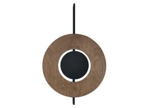 Lampa ścienna Kinkiet Industrialny Loft SUNSET A 7653 NOWODVORSKI Lighting GX53 x2 okrąg drewniany nowoczesna oprawa oświetleniowa metal drewno sklejka podwójny Inspiracje Premium