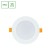 DURE 3 Downlight 8W WW 230V 110st IP54 IK06 118x31 białe Biały okrągłe okrągła Zasilacz zintegrowany SLI043022WW_PW SPECTRUM LED