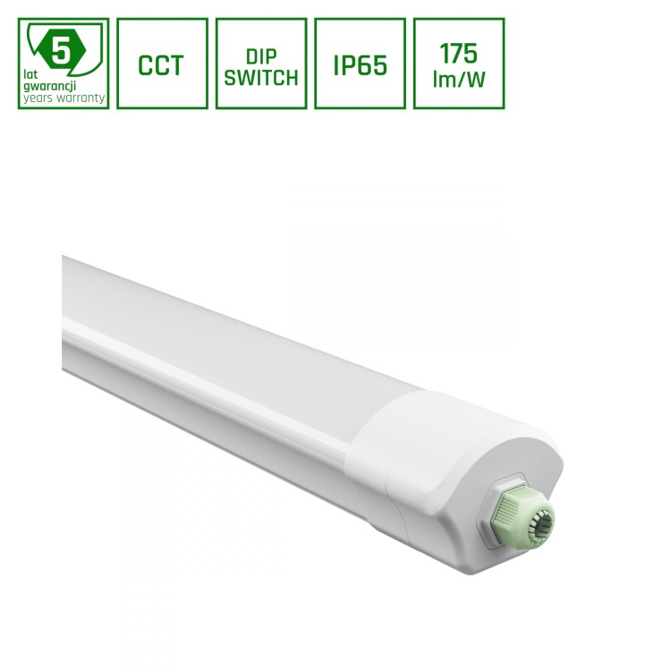LIMEA VARIO Hermetyk 1500mm 30/40/50W CCT 230V 120st IP65 IK08 Biały 5 Lat Gwarancji SLI047007_PW SPECTRUM LED