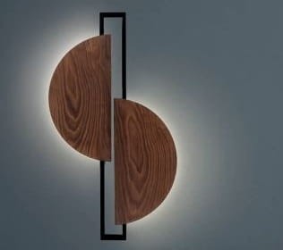 Lampa ścienna Kinkiet Industrialny Loft SUNRISE LED 7652 NOWODVORSKI Lighting 12W okrąg drewniany nowoczesna oprawa oświetleniowa dekoracyjna metal drewno sklejka podwójny Inspiracje Premium