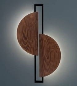 Lampa ścienna Kinkiet Industrialny Loft SUNRISE LED 7652 NOWODVORSKI Lighting 12W okrąg drewniany nowoczesna oprawa oświetleniowa dekoracyjna metal drewno sklejka podwójny Inspiracje Premium