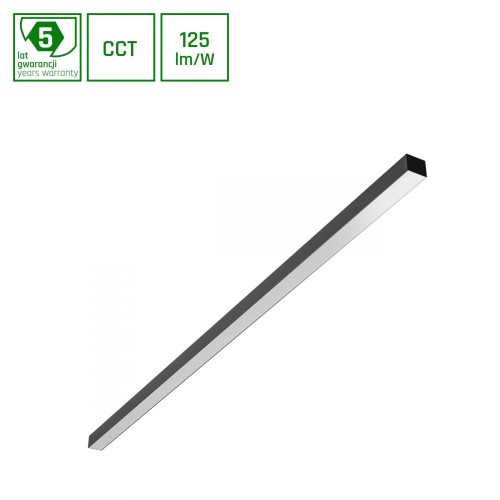 ALLDAY BASIC 50W CCT 230V IP20 1503x42x37mm Czarny 5 Lat Gwarancji SLI047303CCT_PW SPECTRUM LED