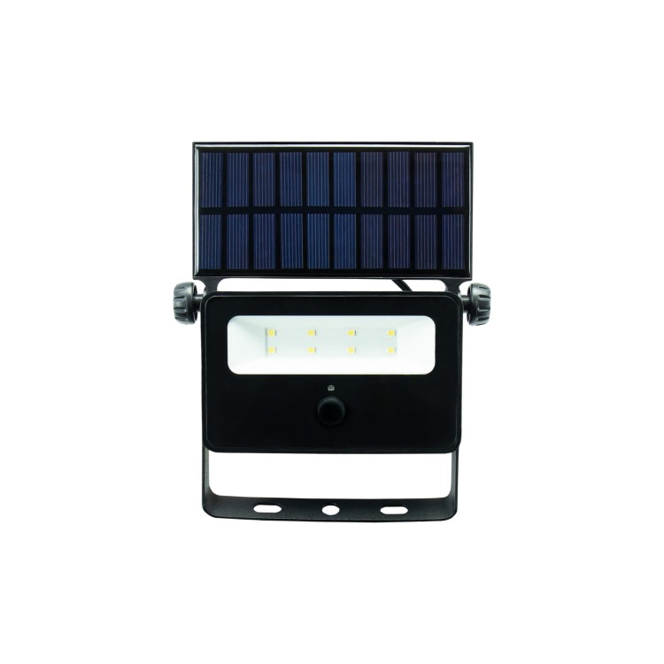 NOCTIS SOLARIS MINI Naświetlacz 2W CW 110st IP65 175x145x30mm Czarny SLI050001 SPECTRUM LED solarny