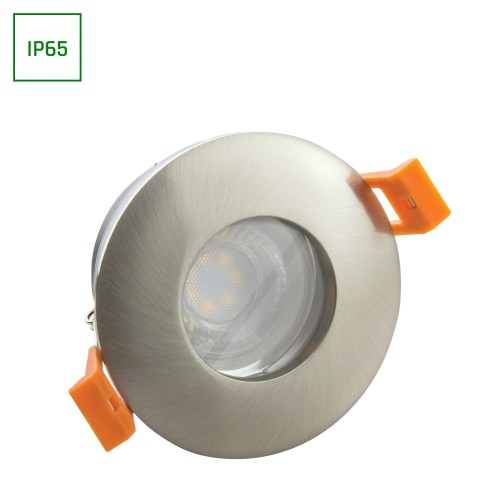 Oprawa sufitowa FIALE IV GU10 Oczko GU10 250V IP65 FI84x52mm Srebrny okrągła SLIP001006 SPECTRUM LED podtynkowa