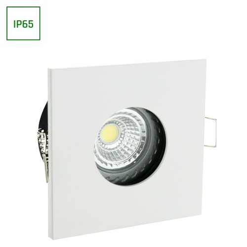 Oprawa sufitowa FIALE IV GU10 Oczko GU10 250V IP65 83x83x51mm Biały kwadratowe SLIP001007 SPECTRUM LED podtynkowa