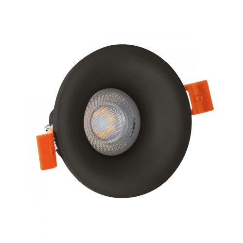 Oprawa sufitowa FIALE V GU10 Oczko GU10 250V IP20 FI85x35mm Czarny okrągła SLIP001014 SPECTRUM LED podtynkowa