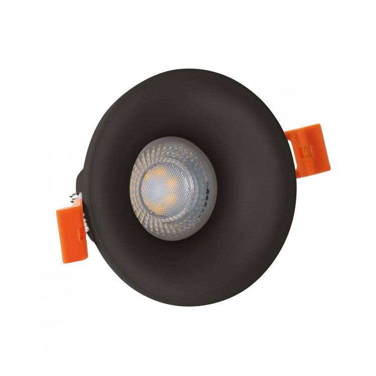 Oprawa sufitowa FIALE V GU10 Oczko GU10 250V IP20 FI85x35mm Czarny okrągła SLIP001014 SPECTRUM LED podtynkowa