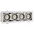 MODERN DAY MINI GU10 X 4 GU10 250V IP20 100x316x77mm Biały, Środek Czarny SLIP002004 SPECTRUM LED