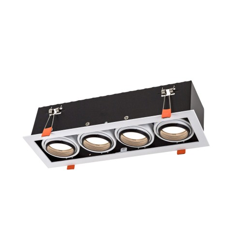MODERN DAY MINI GU10 X 4 GU10 250V IP20 100x316x77mm Biały, Środek Czarny SLIP002004 SPECTRUM LED