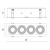 MODERN DAY MINI GU10 X 4 GU10 250V IP20 100x316x77mm Biały, Środek Czarny SLIP002004 SPECTRUM LED