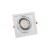 Oprawa sufitowa downlight MDD MAXI UNO GU10 X 1 AR111 250V IP20 186x186x43mm Biały SLIP002007 SPECTRUM LED podtynkowa