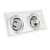 Oprawa sufitowa downlight MDD MAXI DUE GU10 X 2 AR111 250V IP20 186x336x43mm Biały SLIP002008 SPECTRUM LED podtynkowa