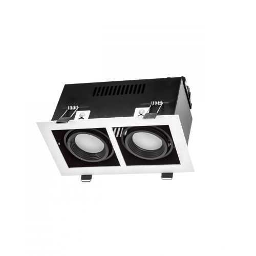 MODERN DAY MINI GU10 X 2 GU10 250V IP20 112x197x115mm Biały, Środek Czarny SLIP002012 SPECTRUM LED
