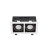 MODERN DAY MINI GU10 X 2 GU10 250V IP20 112x197x115mm Biały, Środek Czarny SLIP002012 SPECTRUM LED