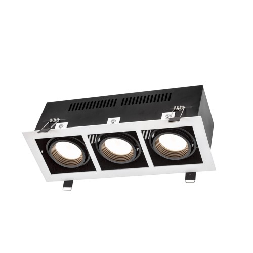 MODERN DAY MINI GU10 X 3 GU10 250V IP20 112x289x115mm Biały, Środek Czarny SLIP002013 SPECTRUM LED