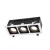 MODERN DAY MINI GU10 X 3 GU10 250V IP20 112x289x115mm Biały, Środek Czarny SLIP002013 SPECTRUM LED