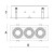 MODERN DAY MINI GU10 X 3 GU10 250V IP20 112x289x115mm Biały, Środek Czarny SLIP002013 SPECTRUM LED