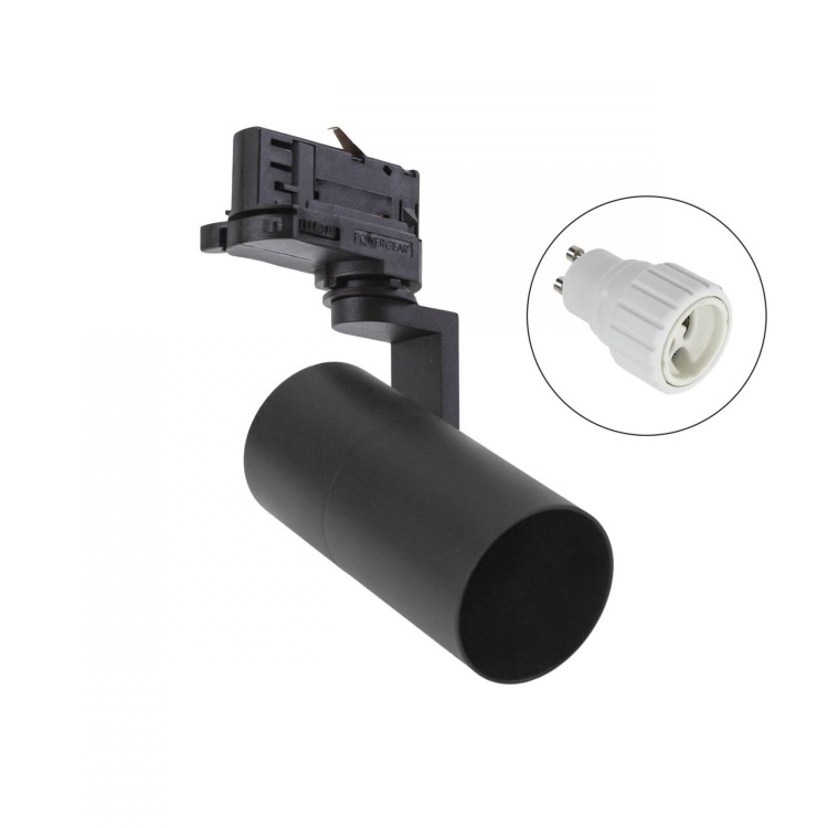 Lampa szynowa Reflektor szynowy MADARA MINI II GU10 na Szynoprzewód 3F GU10 250V IP20 56,5x121x172mm Czarny SLIP003007 SPECTRUM LED szynoprzewodu