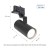 Lampa szynowa Reflektor szynowy MADARA MINI II GU10 na Szynoprzewód 3F GU10 250V IP20 56,5x121x172mm Czarny SLIP003007 SPECTRUM LED szynoprzewodu