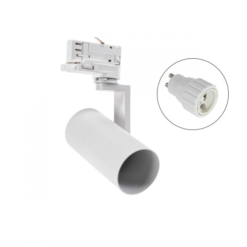 Lampa szynowa Reflektor szynowy MADARA MINI II GU10 na Szynoprzewód 3F GU10 250V IP20 56,5x121x172mm Biały SLIP003008 SPECTRUM LED szynoprzewodu