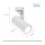 Lampa sufitowa MADARA MINI II GU10 BAZA GU10 250V IP20 56x120x117mm Biały SLIP003014 SPECTRUM LED regulowana