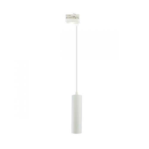 Lampa szynowa wisząca punktowa MADARA MINI II GU10 Zwis na Szynoprzewód 3F 230V IP20 fi55*200mm Biały kabel 1m SLIP003016 SPECTRUM LED szynoprzewodu