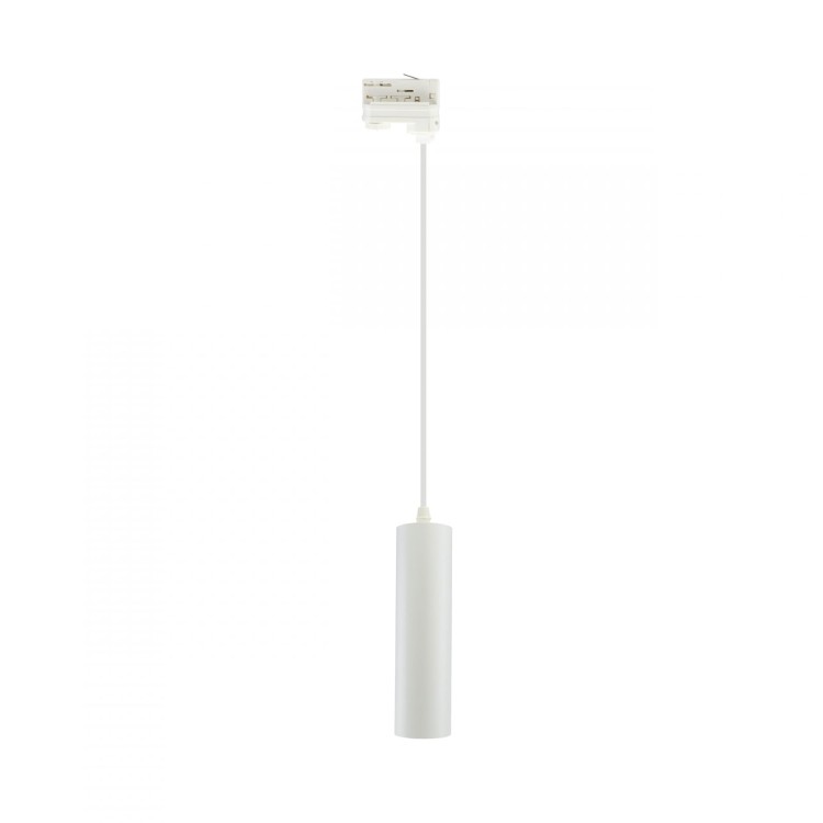 Lampa szynowa wisząca punktowa MADARA MINI II GU10 Zwis na Szynoprzewód 3F 230V IP20 fi55*200mm Biały kabel 1m SLIP003016 SPECTRUM LED szynoprzewodu