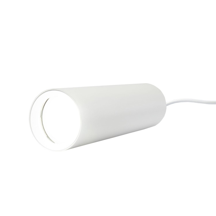 Lampa szynowa wisząca punktowa MADARA MINI II GU10 Zwis na Szynoprzewód 3F 230V IP20 fi55*200mm Biały kabel 1m SLIP003016 SPECTRUM LED szynoprzewodu