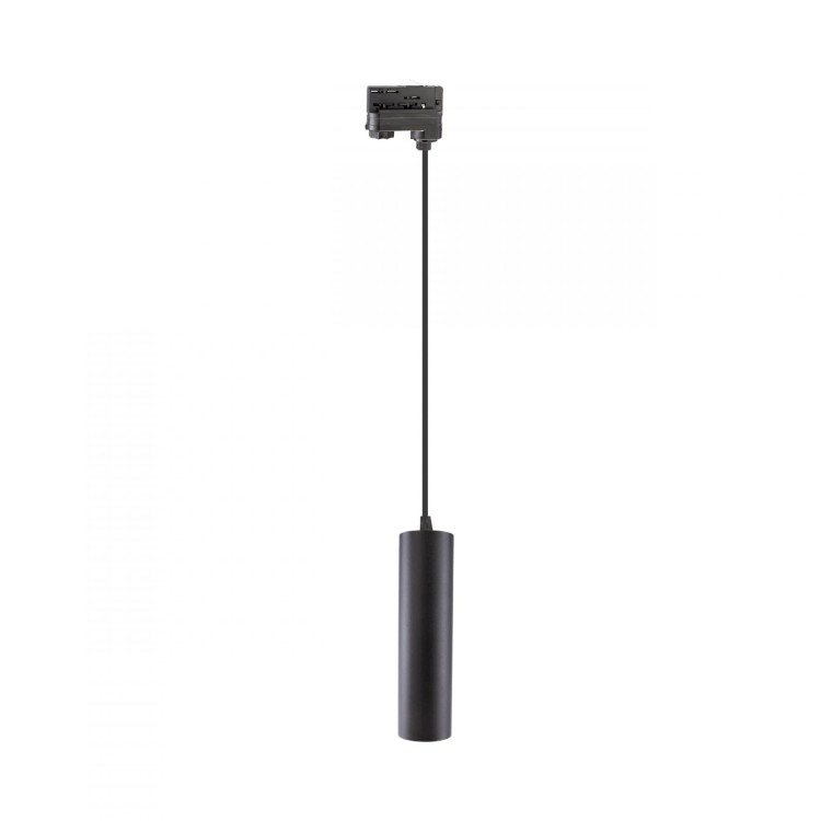 Lampa szynowa wisząca punktowa MADARA MINI II GU10 Zwis na Szynoprzewód 3F 230V IP20 fi55*200mm Czarny kabel 1m SLIP003017 SPECTRUM LED szynoprzewodu