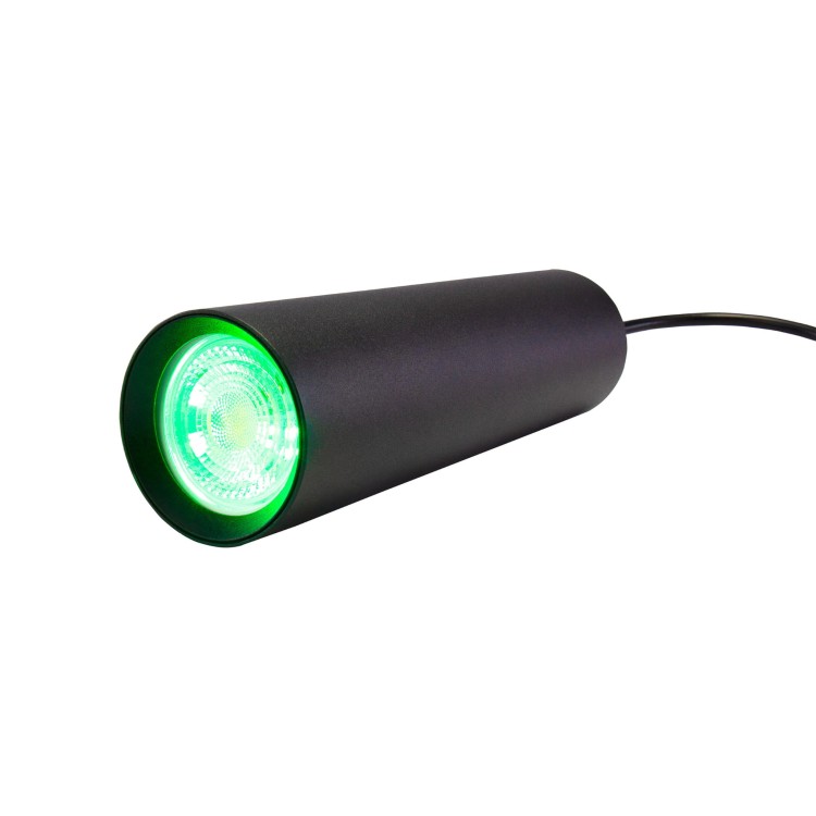 Lampa szynowa wisząca punktowa MADARA MINI II GU10 Zwis na Szynoprzewód 3F 230V IP20 fi55*200mm Czarny kabel 1m SLIP003017 SPECTRUM LED szynoprzewodu