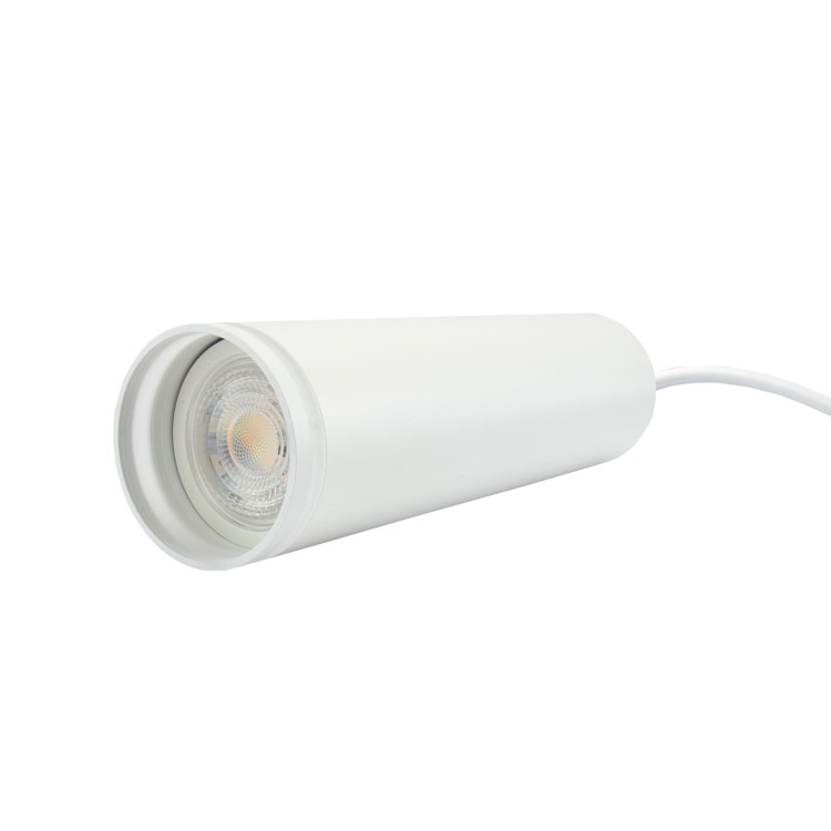 Lampa sufitowa MADARA MINI RING GU10 Zwis BAZA 230V IP20 fi55*200mm Biały kabel 1m SLIP003018 SPECTRUM LED