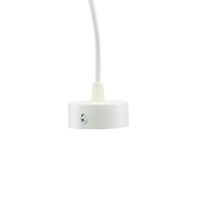 Lampa sufitowa MADARA MINI RING GU10 Zwis BAZA 230V IP20 fi55*200mm Biały kabel 1m SLIP003018 SPECTRUM LED