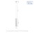 Lampa sufitowa MADARA MINI RING GU10 Zwis BAZA 230V IP20 fi55*200mm Biały kabel 1m SLIP003018 SPECTRUM LED